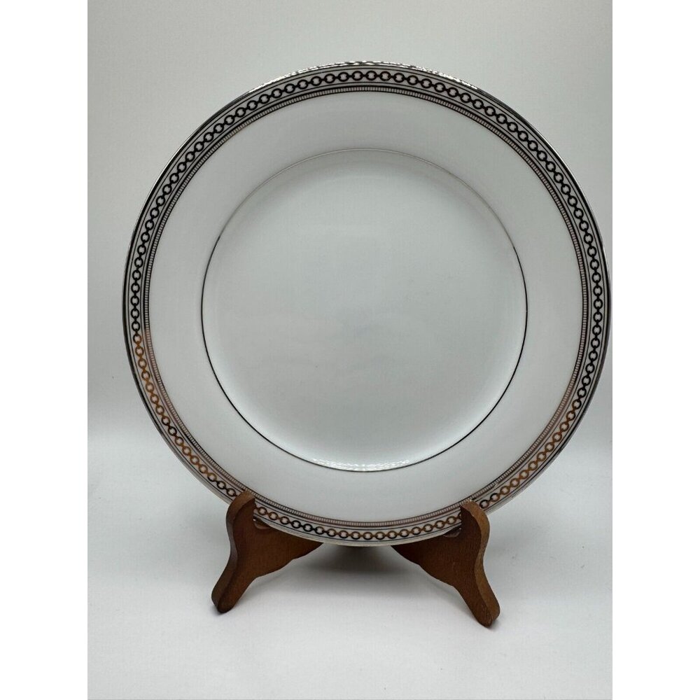Noritake Legacy Splendor Luncheon Salad Plate 8" 21 cm Platinum Band Porcelain